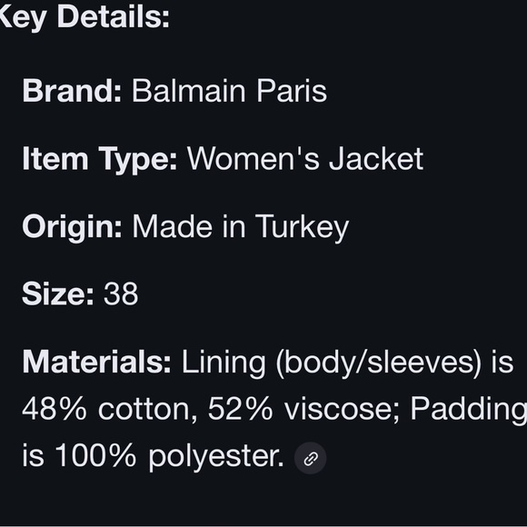 Balmain Black Leather Jacket - Picture 12 of 13